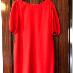 Red Shift Dress